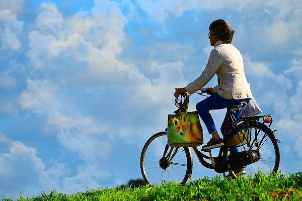 Bikes can be hired rather than bought, allowing you to reduce waste. Image by Mabel Amber: Pixabay 