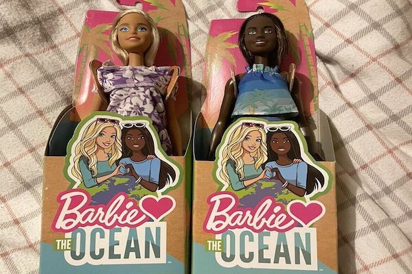 Barbie Loves the Ocean line claims to be the first fashion doll made from ocean-bound plastic. Photo: Mattel