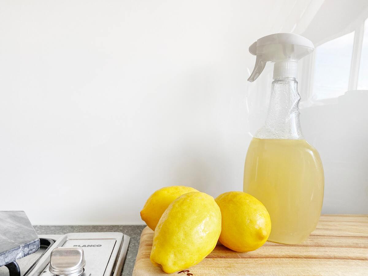 Limescale can be scrubbed away with white vinegar, lemon helps to loosen baked-on grime in a microwave. Photo by Precious Plastic Melbourne: Unsplash 